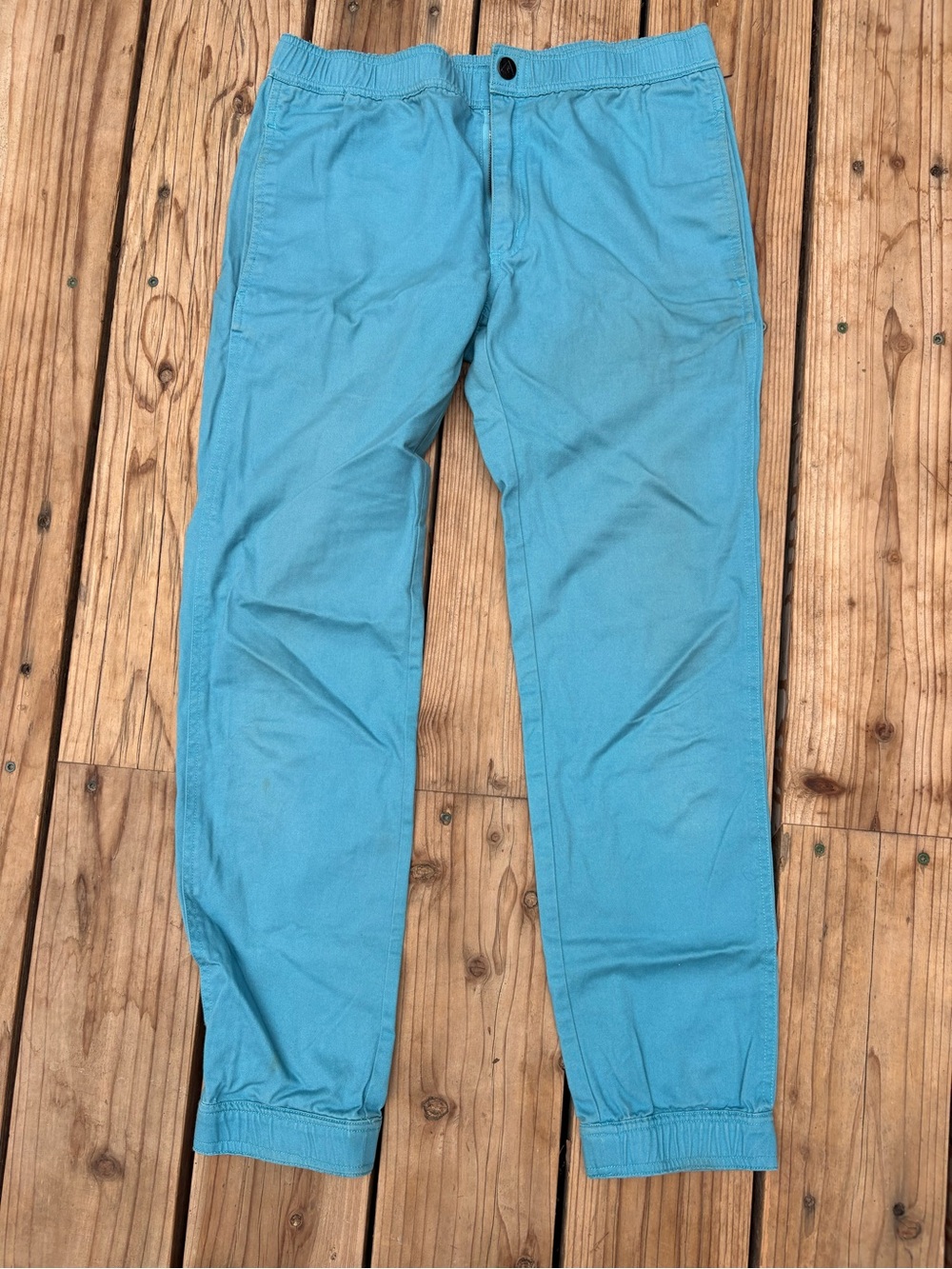 Vintage Blue Cotton Surf Pants